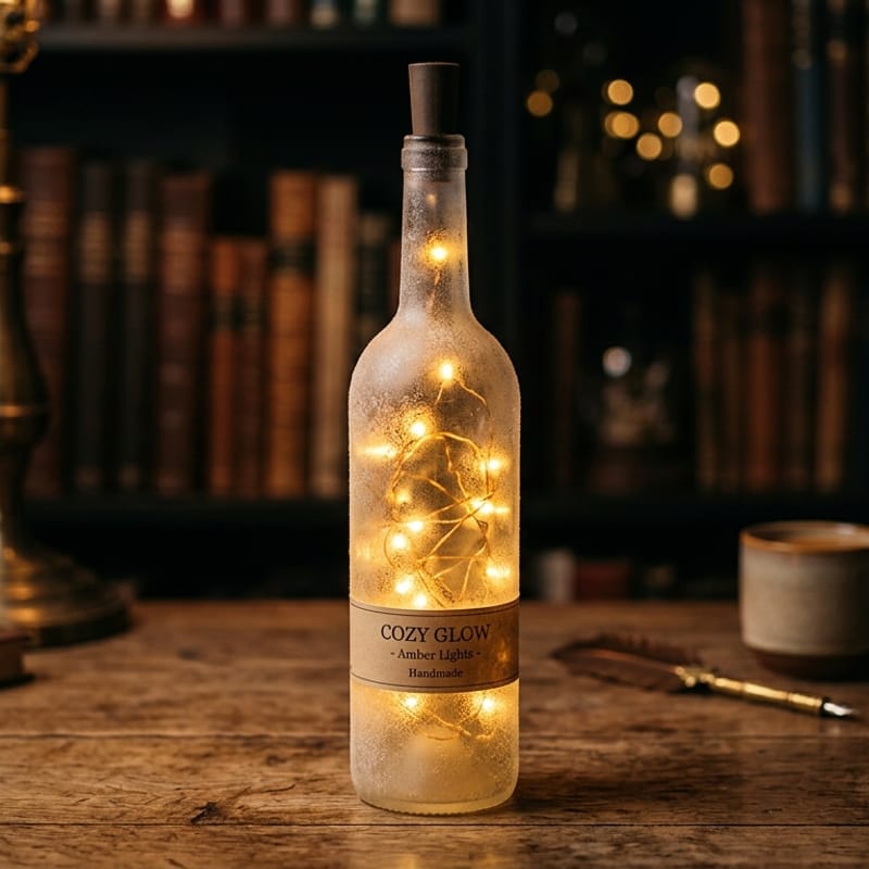 Fairy-light Bottle Lamp