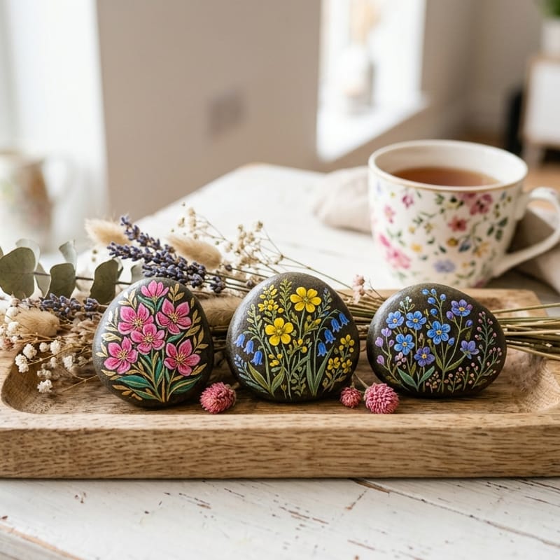 Floral Pebble Set