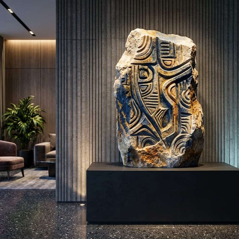 Premium Sculpted Stone Art