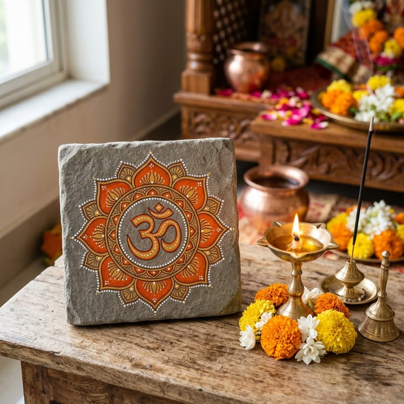 Spiritual Motif Stone